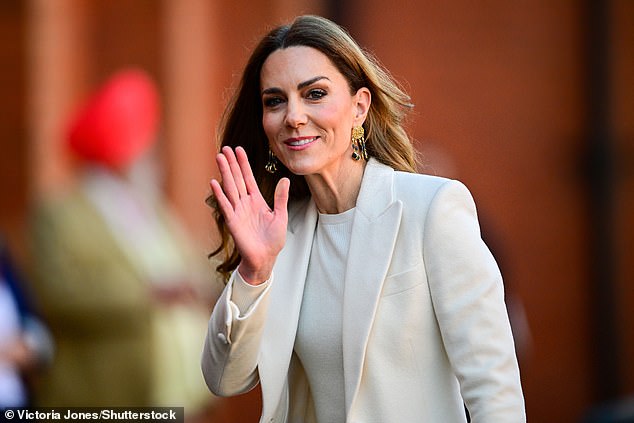 The Princess of Wales arrives at the Aakash Odedra Company in Leicester this morning