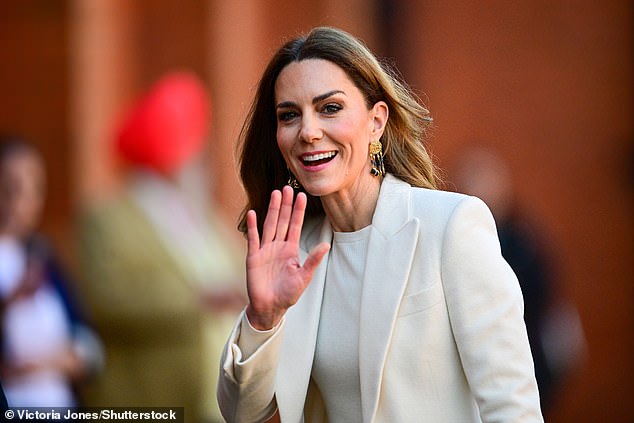 The Princess of Wales during her visit today to the Aakash Odedra Company in Leicester