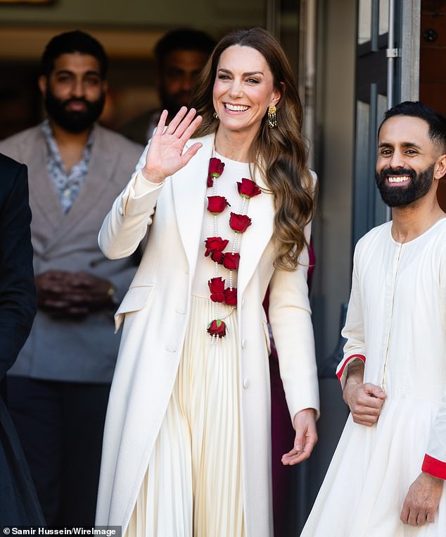 The Princess of Wales meets members of the Aakash Odedra Company in Leicester today