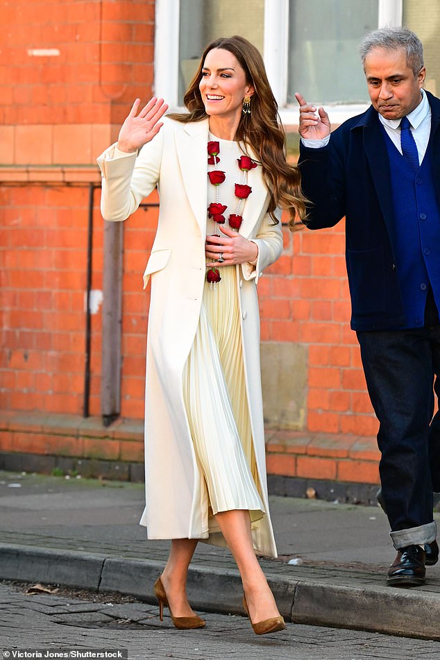 The Princess of Wales at the Aakash Odedra Company in Leicester this morning