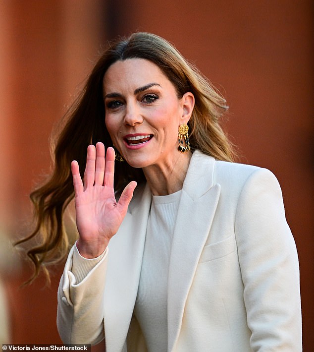 The Princess of Wales arrives at the Aakash Odedra Company in Leicester this morning