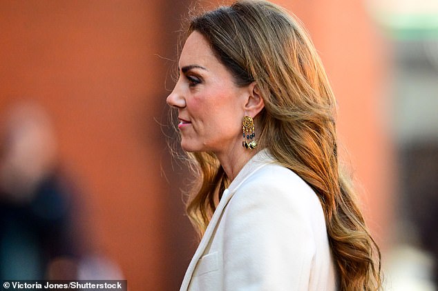 The Princess of Wales arrives at the Aakash Odedra Company in Leicester this morning