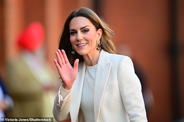 The Princess of Wales arrives at the Aakash Odedra Company in Leicester this morning