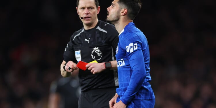 Pedro Neto slapped with further FA charge after Chelsea star's red card against Arsenal
