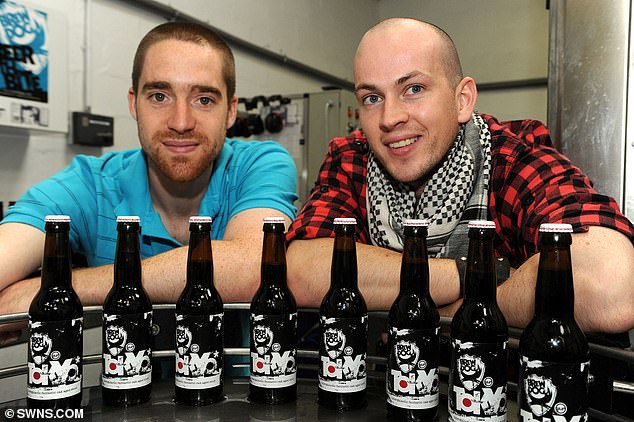 Martin Dickie and James Watt (pictured) founded BrewDog in 2007. The firm has now been sold for a fraction of its market value, with hundreds of people out of work