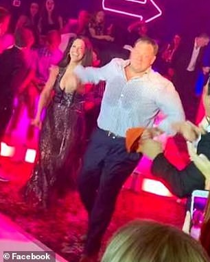 Verne is seen at one of his daughter's bat mitzvahs in 2019 alongside his ex-wife, Kami Hockfield Verne