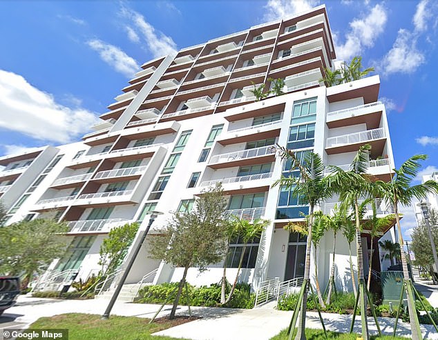 Verne recently moved to a ritzy high-rise apartment building in Fort Lauderdale, Florida