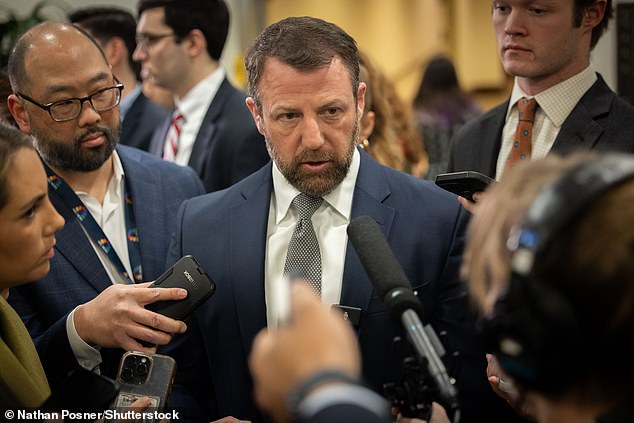 Mullin told reporters hours before Trump's announcement that he had not talked to the president this week and he wouldn't weigh in on 'hypotheticals' about him replacing Noem