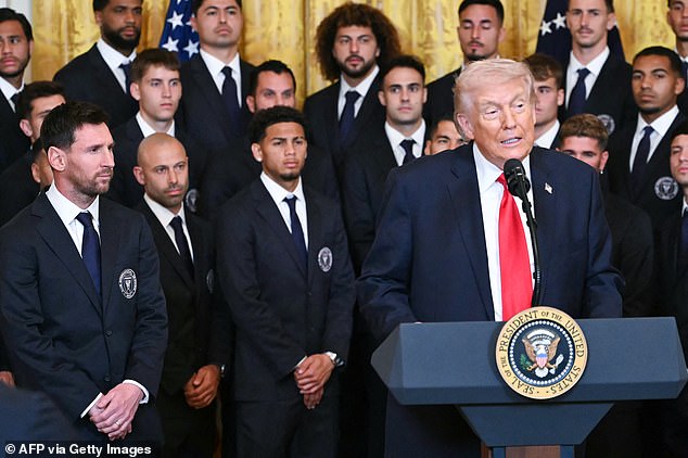 Trump first discussed 'destroying Iran's missiles' while Messi and his teammates watched on