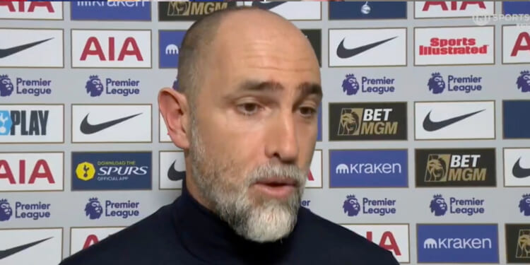 ‘This is not the topic’ – Tottenham boss Igor Tudor abruptly ends TNT Sports interview