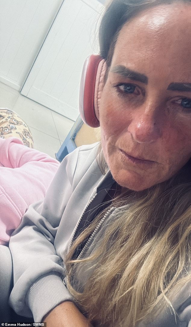 Emma Hudson, 43, (pictured) who has been stranded in the UAE since Saturday, after her British Airways flight was cancelled