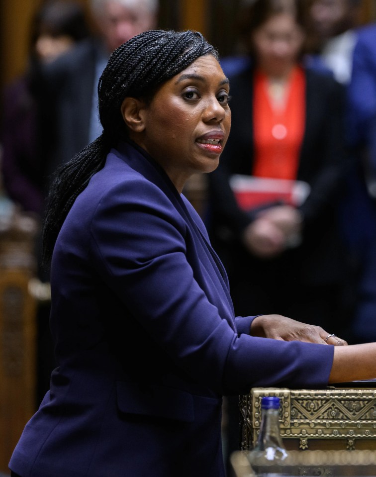 Kemi Badenoch addressing the House of Commons.