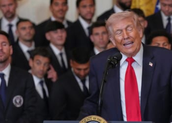 Lionel Messi applauds as Donald Trump gives running Iran war commentary in wild White House moment