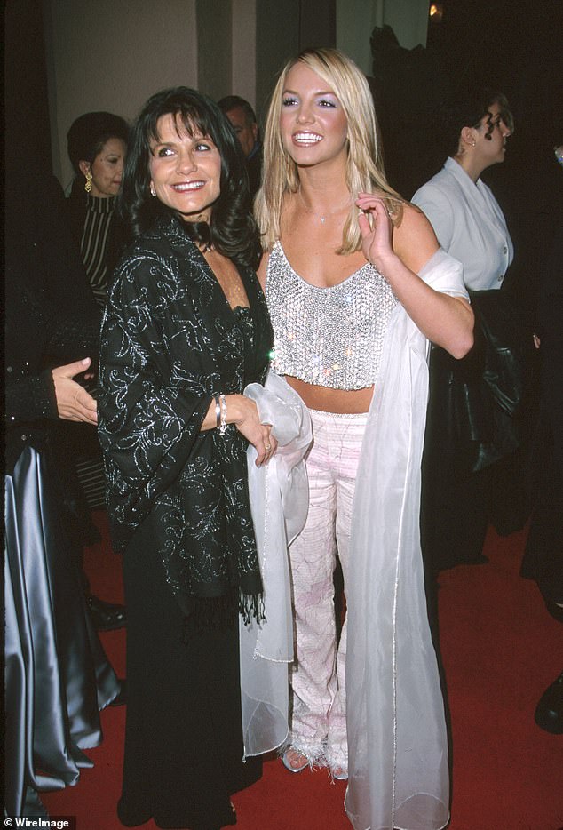 Meanwhile the singer's family members were reportedly among the first people to check in with her following her DUI arrest (pictured with mother Lynne in 2000)