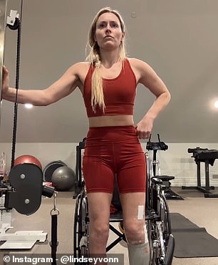 She underwent five surgeries after breaking her leg at the Winter Olympics