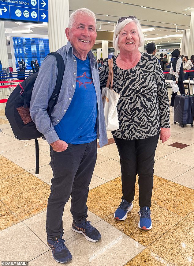 Pat O’Reilly, 81, and his wife Bernadette, 76, were staying at the Fairmont Hotel which was hit