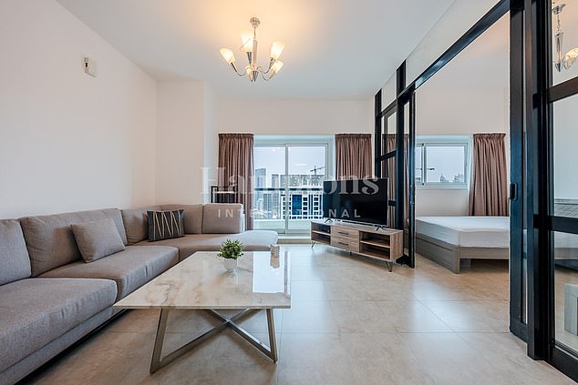 A recently upgraded two-bedroom apartment located in the Dubai Star tower, one of the Jumeirah Lake Towers, is available with Hamptons from £306,171/AED 1,500,000