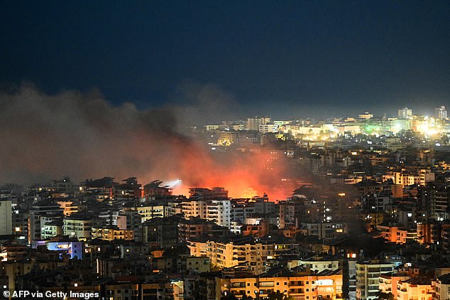 Israel launched a series of airstrikes late on Thursday and into Friday in the southern suburbs of Beirut