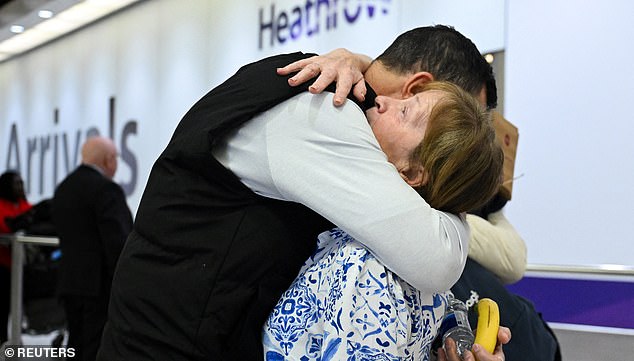 Brits had travelled from Muscat, Oman, with a stop to refuel in Cairo, Egypt, before landing at Stansted on Friday