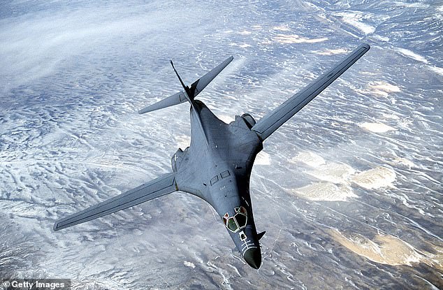 RAF Fairford in Gloucestershire is understood to be preparing for a fleet of B-1 aircraft that are travelling from the Dyess Air Force Base in Texas (file photo)