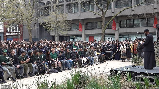 A vigil was held for Ms Mahomed a week after she was pronounced dead at the scene