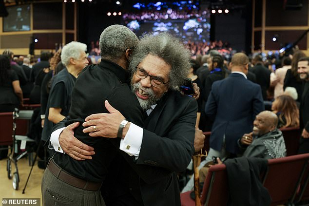 Cornel West attends a memorial service to celebrate the life of the civil rights leader, Reverend Jesse Jackson, in Chicago, Illinois, U.S., March 6