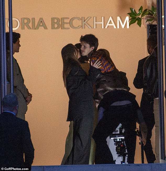 Cruz was seen greeting his mum as the family arrived at the venue on Friday, before getting family snaps