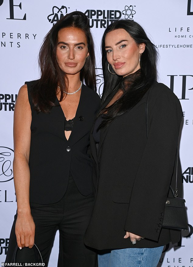 The wife of Kyle Walker, 33, and Sian, 27, stopped for snaps at the event, held at The Lowry Hotel, after the pair patched things up following an 'explosive row' in 2024