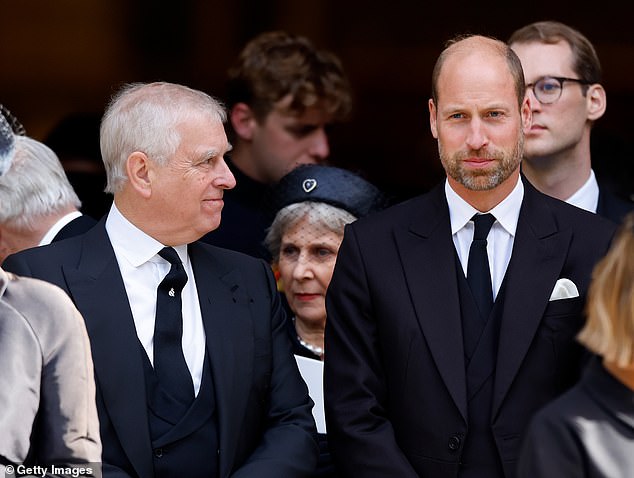 Andrew apparently asks William, who was joined by his wife Kate: 'I've learnt from what I've done but before I forget, and if I can, I'd like to ask you if you can forgive?'