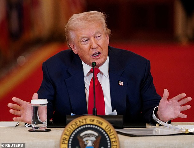 US President Trump speaking at a round table in Washington DC on March 6, 2026