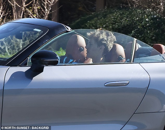 The teen appeared to not be accompanied by anyone during the daytime excursion while heading to his next destination