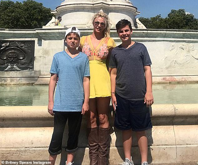 Spears shares Jayden as well as Sean Preston, 20, with ex-husband Kevin Federline - whom she was married to from 2004 until their divorce in 2007