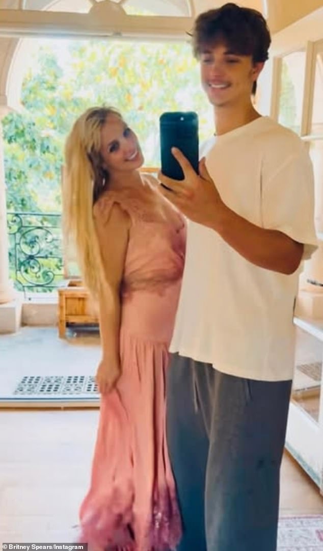 'Her boys are going to be spending time with her. Her loved ones are going to come up with an overdue needed plan to set her up for success for well being,' the singer's reps added; Spears and Jayden seen above