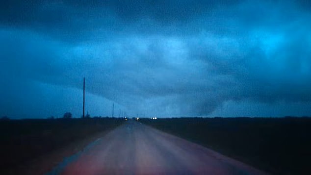 The storm which killed the mother and daughter was so large and lightning so bright that the entire night sky could be seen illuminated