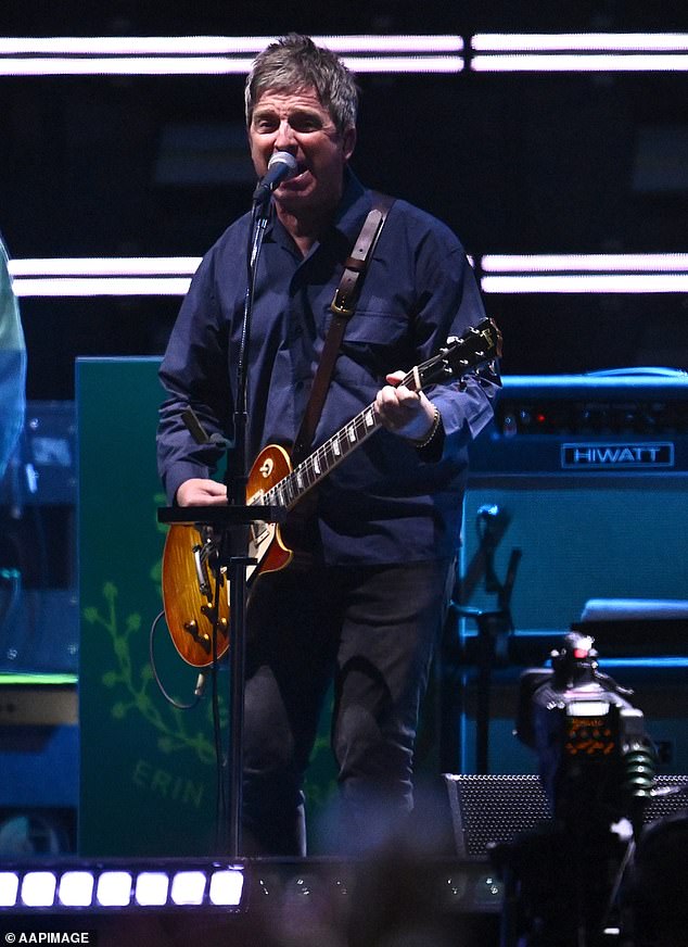 The ex-couple are said to have called it quits earlier this year but have reportedly remained 'the best of friends' and there is 'no bad blood' (Noel pictured in October)