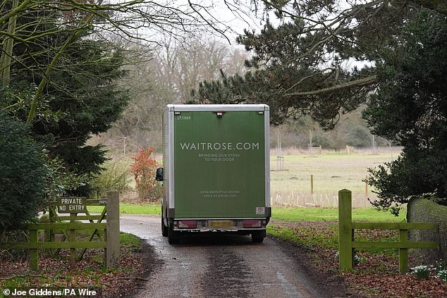 Andrew has been known to greet Waitrose vans at Wood Farm on the Sandringham Estate in his dressing gown