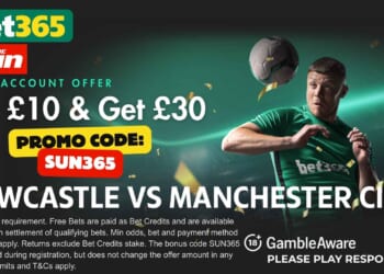 Grab £30 bonus for Newcastle vs Man City