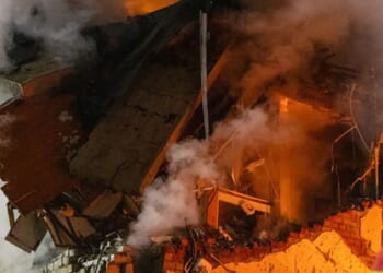 Two children killed as Putin unleashes deadly missile and drone onslaught on Ukraine