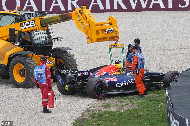 Max Verstappen brought out a red flag as he crashed out - he will start 20th out of 22