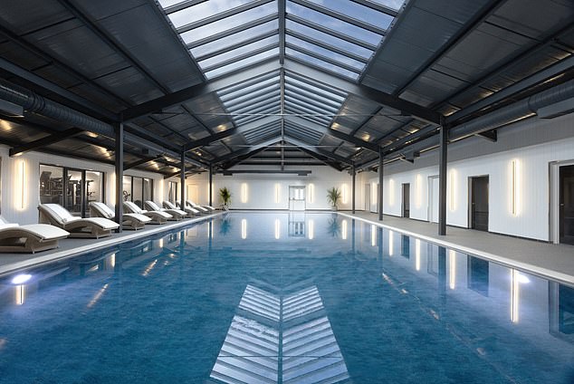 The property's pool; the spa also boasts a thermal sanctuary with saunas, steam rooms, and heated loungers