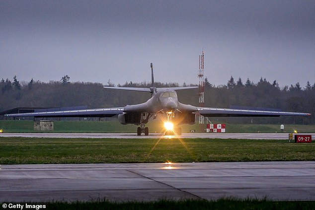 The B-1, which has been used in Syria, Libya, Afghanistan and Iraq, can carry up to 34 tonnes of weapons and equipment