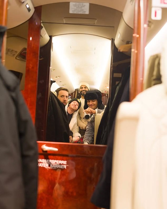 He spent the winter as a single man, however, instead heading away with friends ahead of the start of the new season