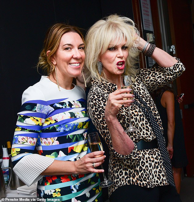 Known for her style sense and mixing with celebrities, Dame Antonia is pictured here with Joanna Lumley