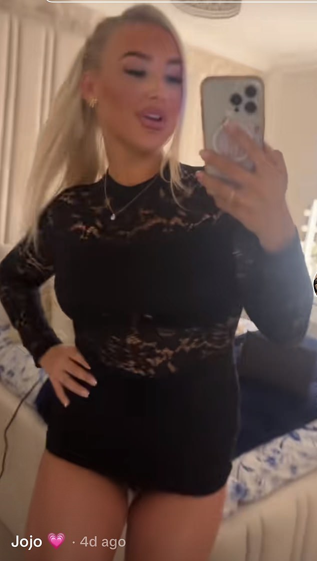 Bobby-Jo (pictured) proudly shared the image of her killer boyfriend with her thousands of TikTok followers