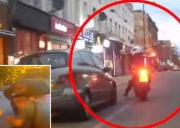 Moment diners run for cover as man opens fire on restaurant hitting girl, 9, while she ate ice cream as family speak out