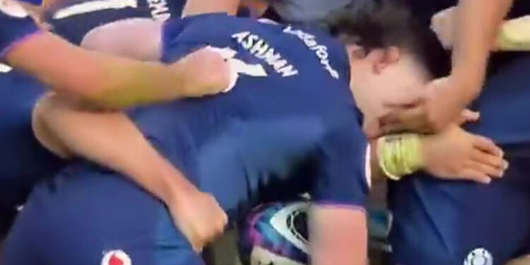 Shocking moment France star appears to gouge Scotland rival's eyes in Six Nations but escapes punishment