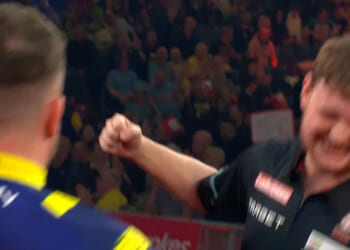 Darts star Kevin Doets 'punches' Luke Littler in shock reaction to UK Open defeat