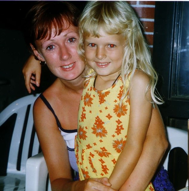 Nicola with daughter Holly. She and Kevin showed me Holly's pictures, favourite toys and trinkets