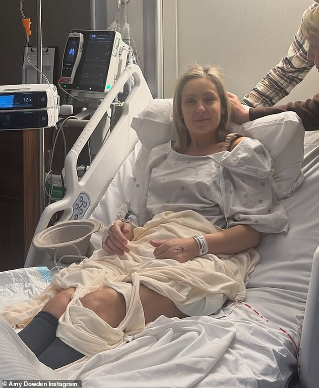 Amy was diagnosed with cancer in May 2023 and underwent treatment including a mastectomy, chemotherapy, fertility treatment and also almost died of sepsis, before undergoing a second surgery in November last year