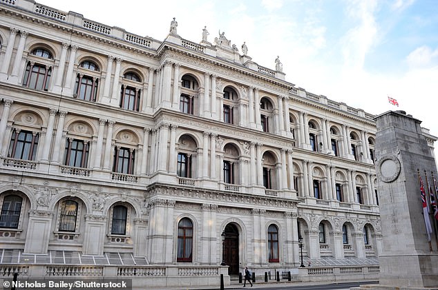 But it was stressed that Ms Malhotra had requested that her office be swept for bugs before and after the 'recent events' relating to Mr Taylor. Pictured: File photo of the Foreign Office